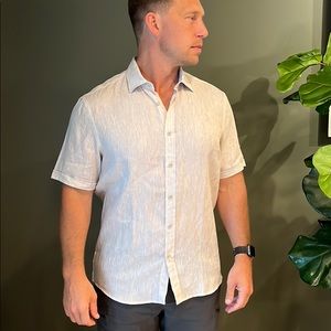 NWOT Mens Linen Shirt